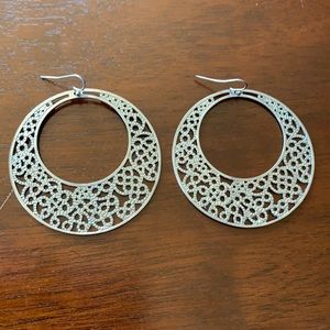 Dangle hoop earrings